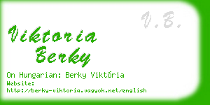 viktoria berky business card