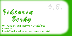 viktoria berky business card